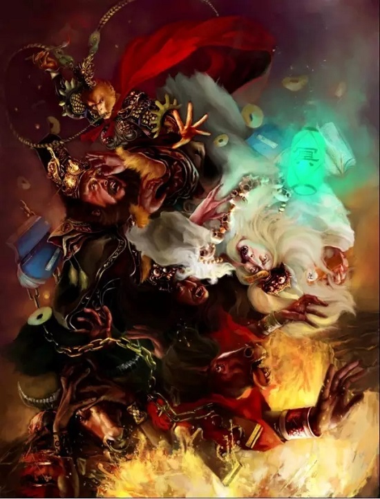 令人震撼的《西游记》绝美插画之张墨一篇
