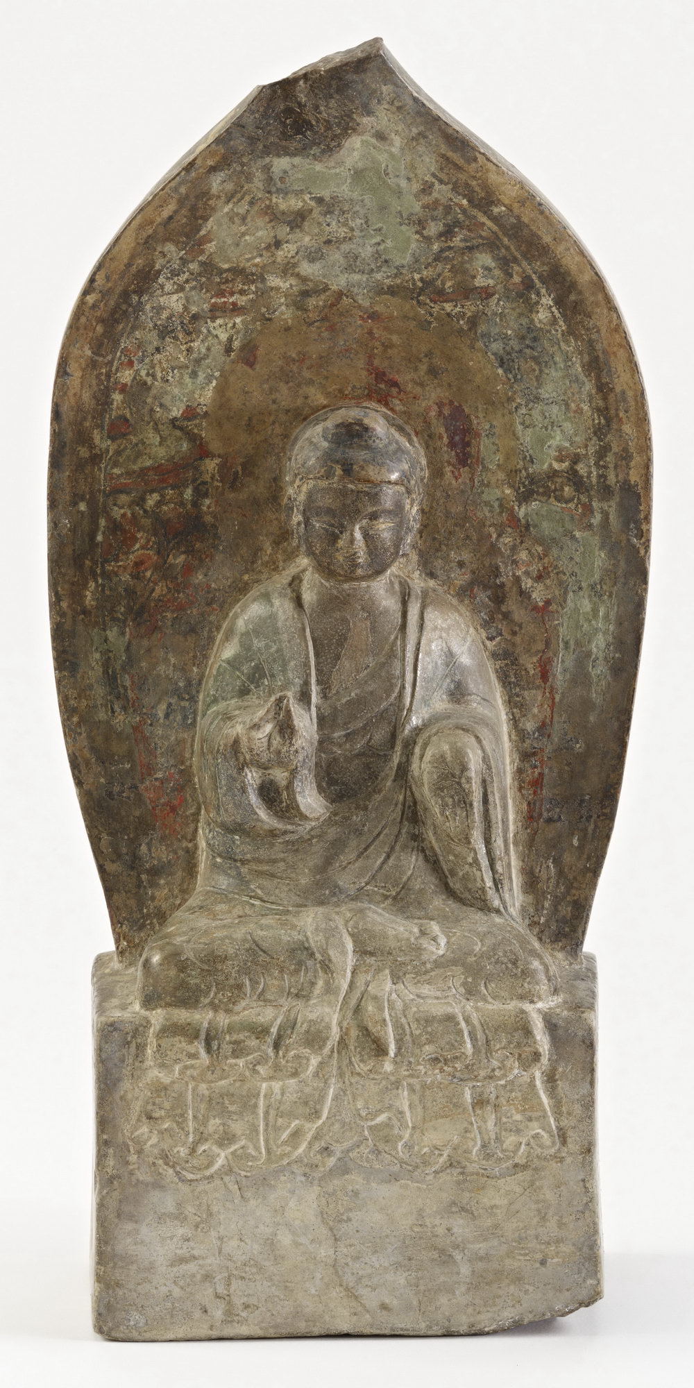 高21.3cm 北魏汉白玉佛造像 高18.5cm 东魏石造像 高37cm 北周彩绘汉白玉造像 高102.4cm 东魏武定七年彩绘石雕坐佛 549年