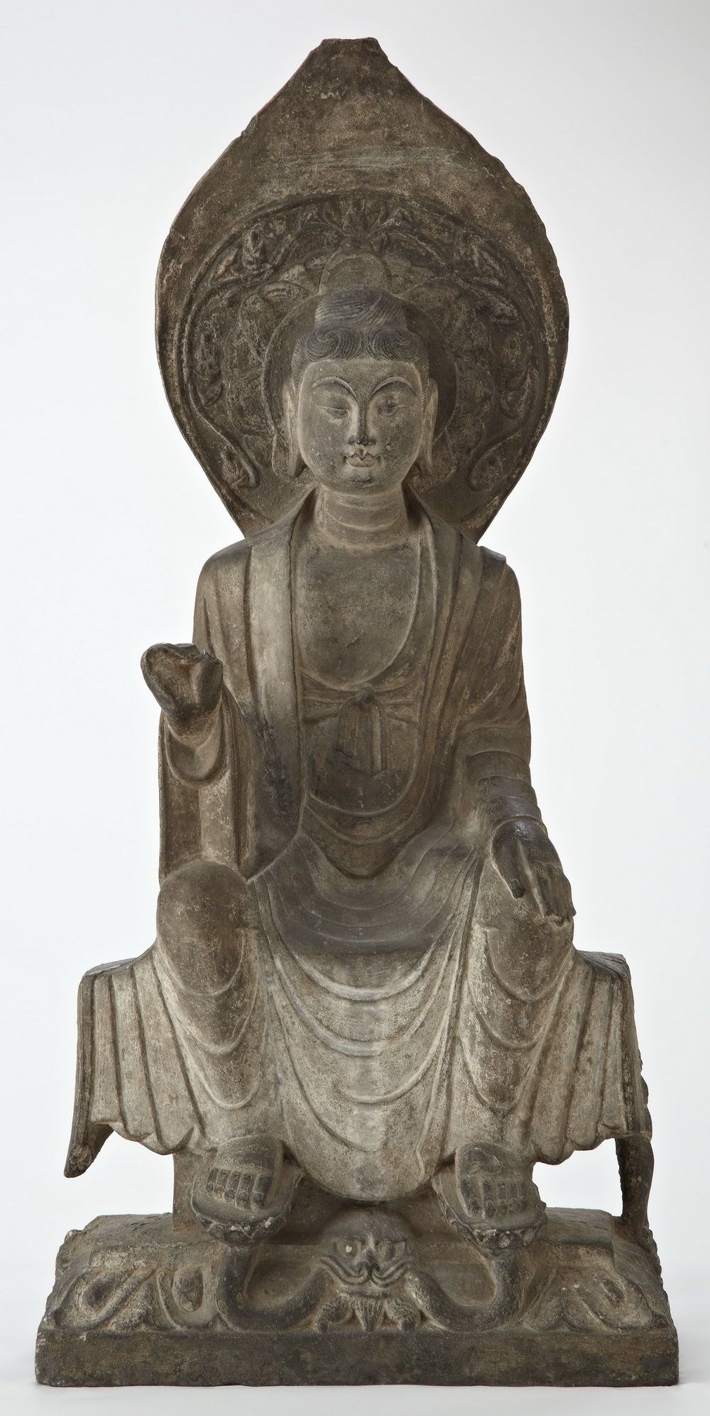 高21.3cm 北魏汉白玉佛造像 高18.5cm 东魏石造像 高37cm 北周彩绘汉白玉造像 高102.4cm 东魏武定七年彩绘石雕坐佛 549年