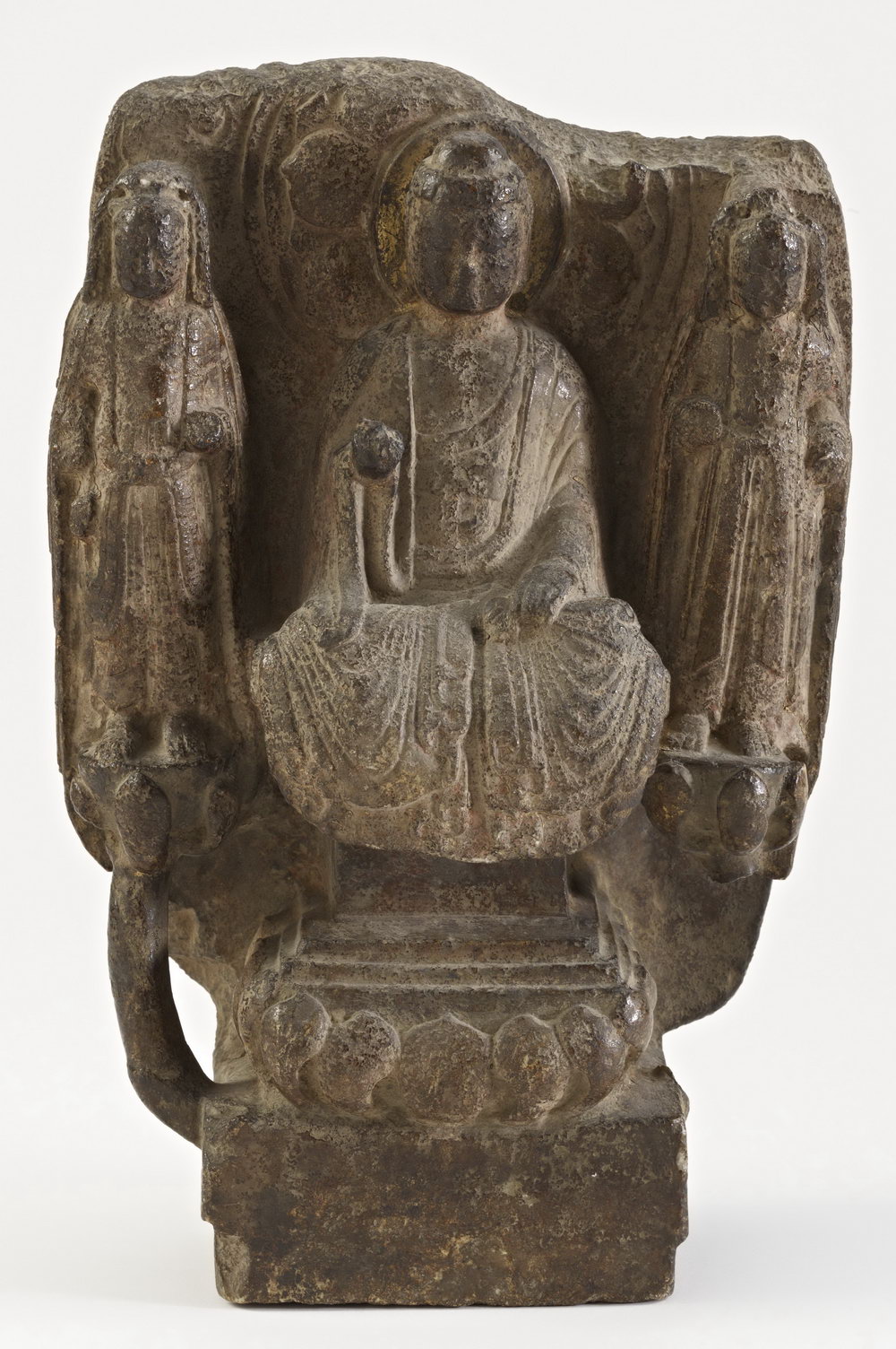 高21.3cm 北魏汉白玉佛造像 高18.5cm 东魏石造像 高37cm 北周彩绘汉白玉造像 高102.4cm 东魏武定七年彩绘石雕坐佛 549年