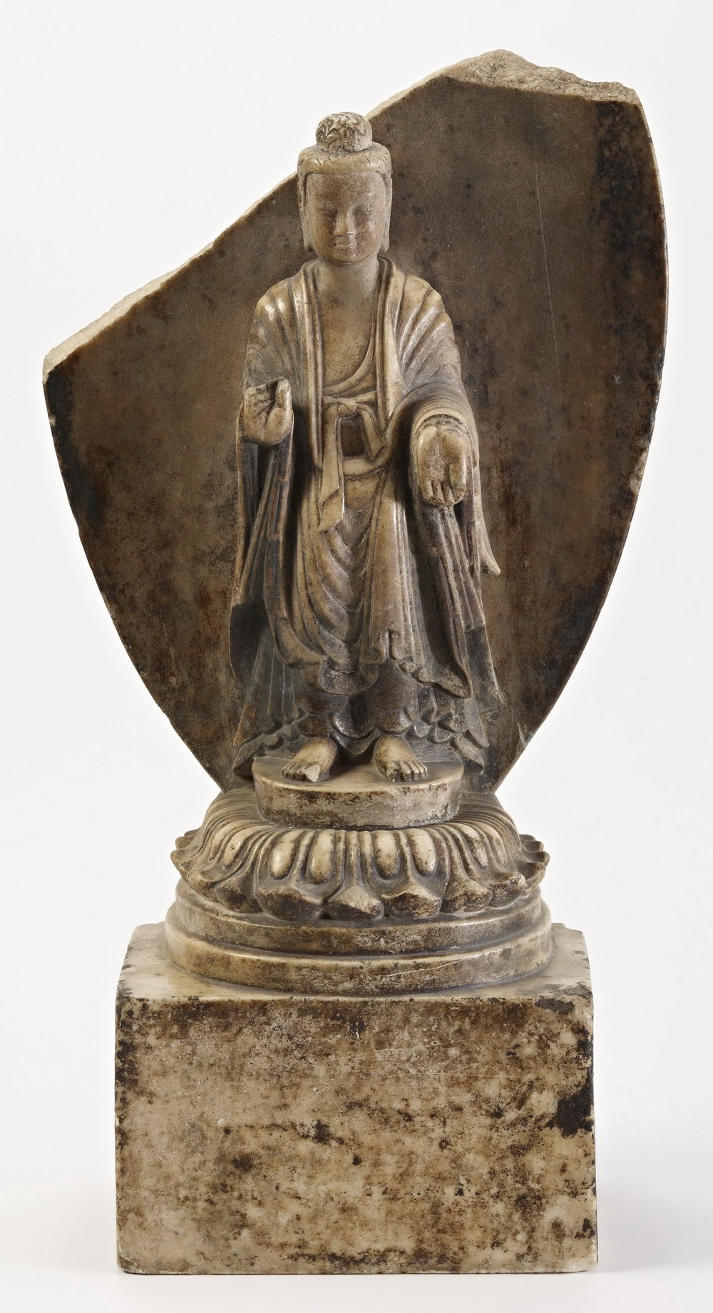 高21.3cm 北魏汉白玉佛造像 高18.5cm 东魏石造像 高37cm 北周彩绘汉白玉造像 高102.4cm 东魏武定七年彩绘石雕坐佛 549年