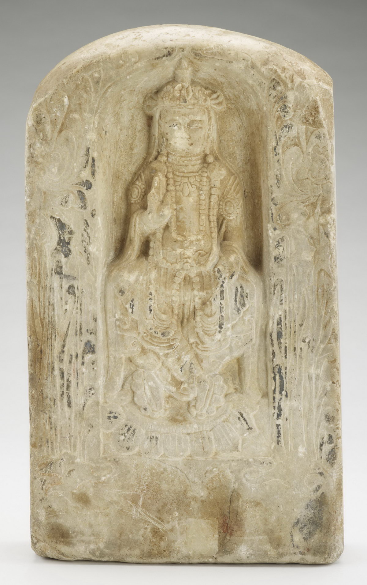 高21.3cm 北魏汉白玉佛造像 高18.5cm 东魏石造像 高37cm 北周彩绘汉白玉造像 高102.4cm 东魏武定七年彩绘石雕坐佛 549年