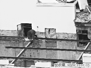 文保单位遭破坏 三下停工令仍在施工