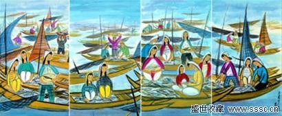 海派书画从诞生之初就受到了收藏家的关注
