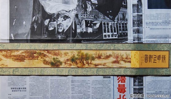 世界最小烙画版《清明上河图》亮相