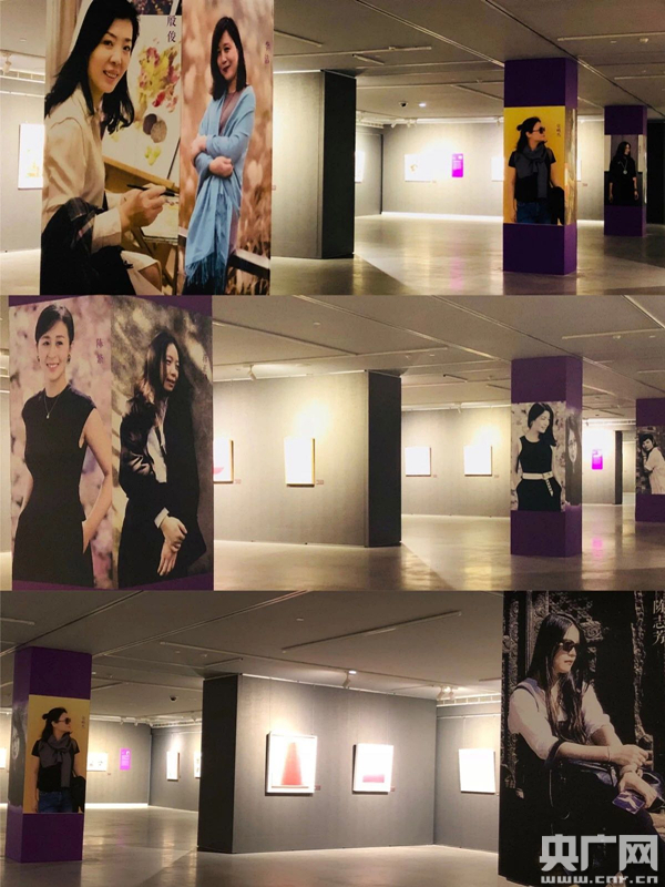 参展作品包括12位女艺术家的60幅画作