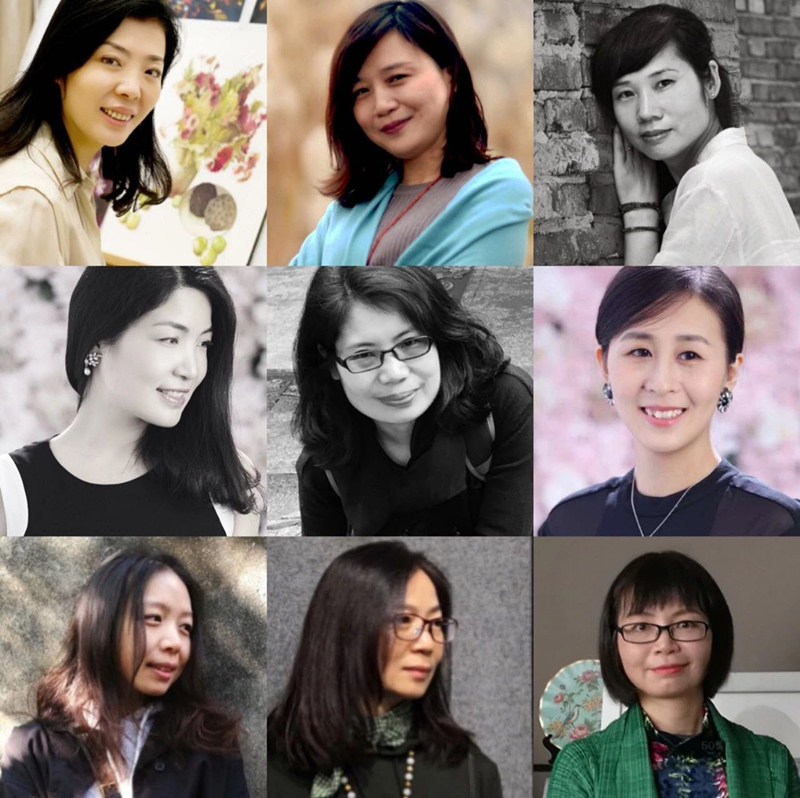 参展作品包括12位女艺术家的60幅画作