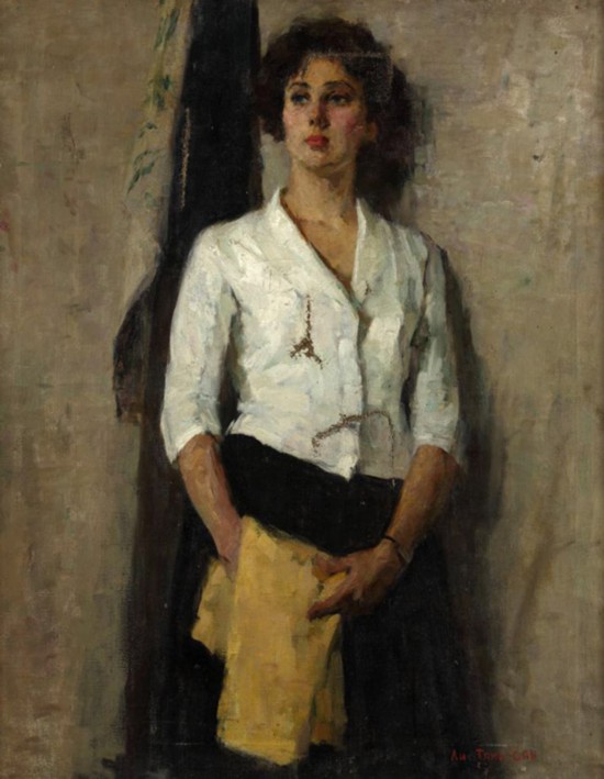   ˹Ů  ͻ  100X80cm  1957