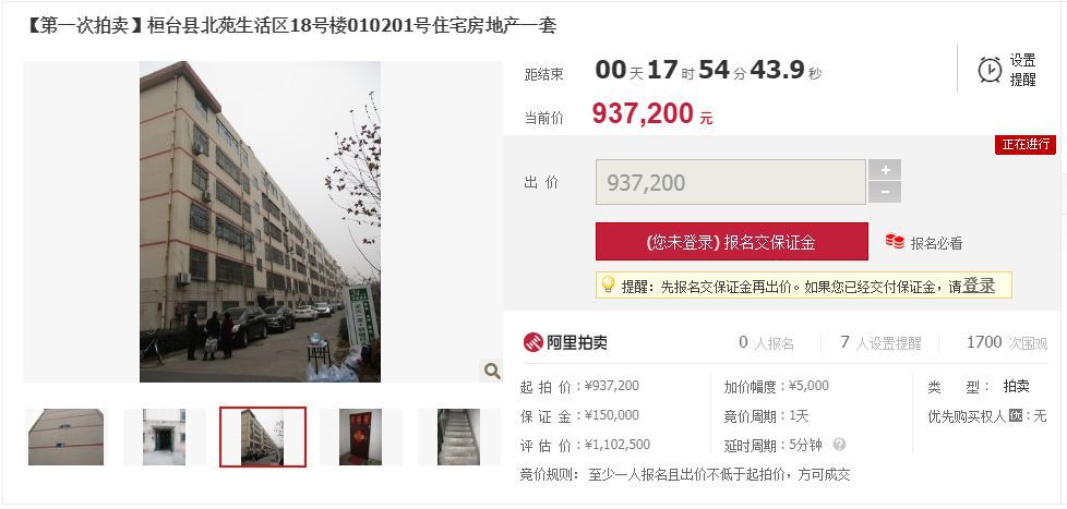 增价幅度:5000元(或整倍数)