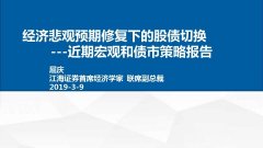 ���ñ���Ԥ���޸��µĹ�ծ�л�---����֤ȯ��ۺ�ծȯͶ�ʲ��Ա���2019-3-9